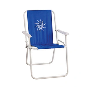 Foldable Beach chair spring chair with chambray