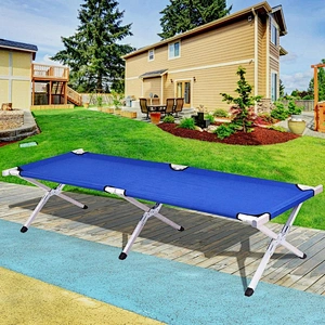 Manufacture Folding camp bed Portable Bed Antique metal/Iron Folding Bed
