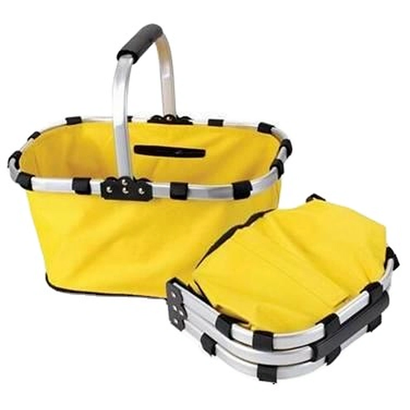 Aluminium frame foldable cloth picnic shopping basket