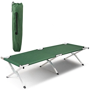 Military Canvas Aluminum Folding Camping Bed
