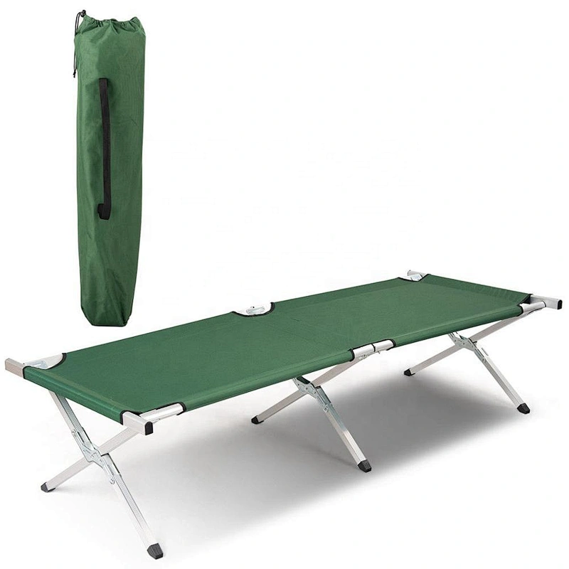 Military Canvas Aluminum Folding Camping Bed