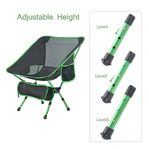 Wholesale Durable Profile Folding Armless Aluminium Hiking Chair