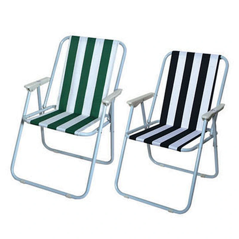 Offering price list portable cheap luxury summer beach foldable beach chair with armrest