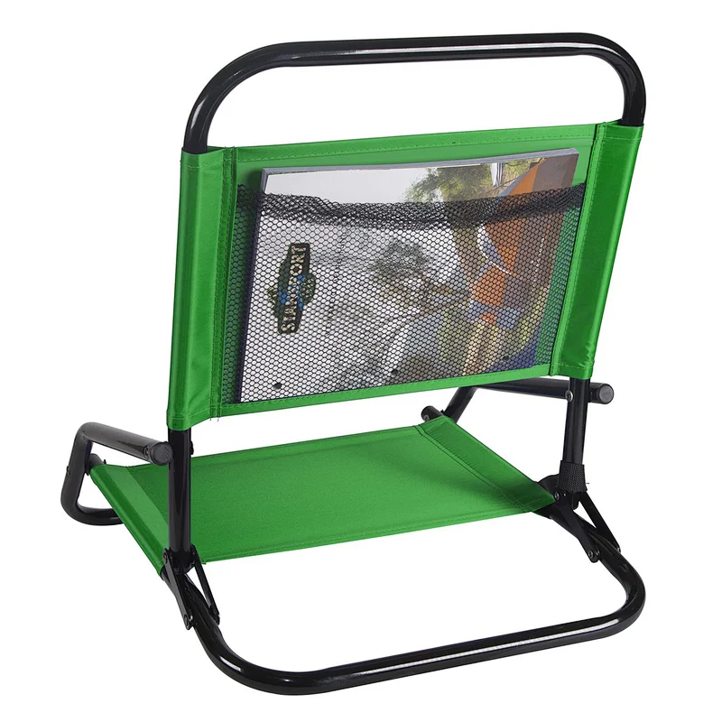 Wholesale Customized Low Back Aluminum Frame Folding Beach Chair