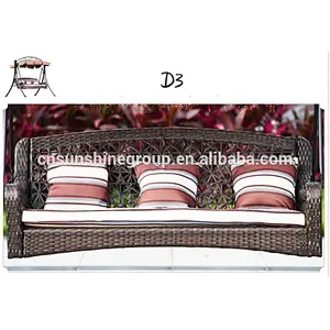 Hot selling outdoor swing chair with wicker weaving ceiling swing chair