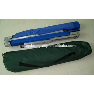 Folding aluminum stretcher military camping bed with 600D carrying bag