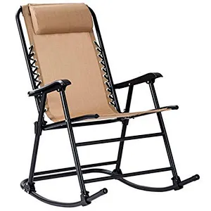 Hot Sale Outdoor Garden Chair Modern Sling Fabric Rocking Chair