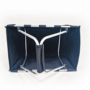 Supergroup Wholesale Fashionable supermarket Custom Morden Rolling collapsable aluminum Shopping Basket