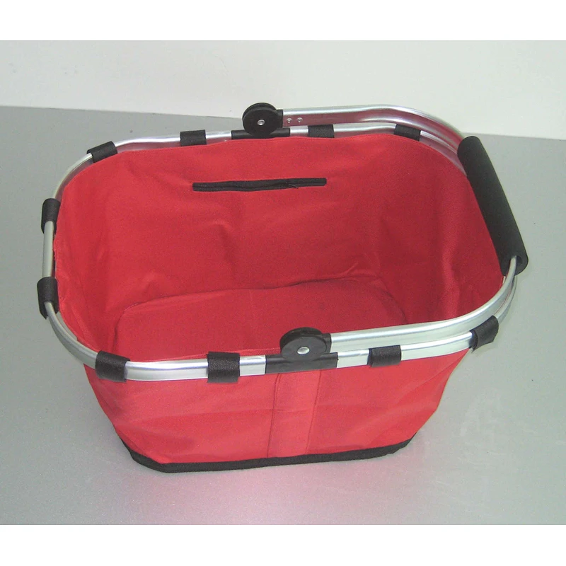 Aluminium frame foldable cloth picnic shopping basket