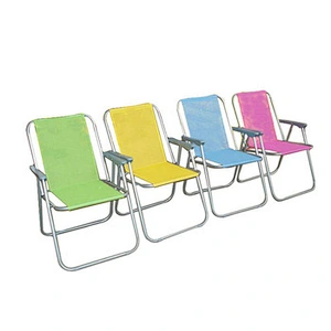 Offering price list portable cheap luxury summer beach foldable beach chair with armrest