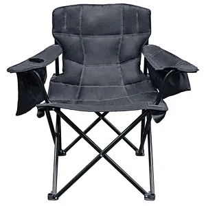 New design Giant folding camping chair with cooler bag foldable for outdoor camping chair
