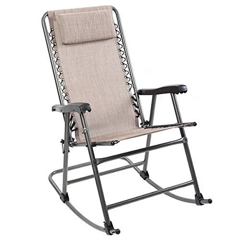 Hot Sale Outdoor Garden Chair Modern Sling Fabric Rocking Chair