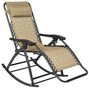 Hot Sale Outdoor Garden Chair Modern Sling Fabric Rocking Chair