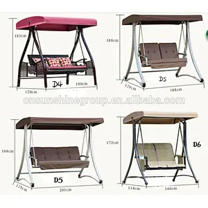 Hot selling outdoor swing chair with wicker weaving ceiling swing chair