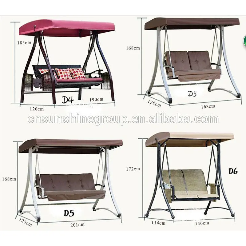 Hot selling outdoor swing chair with wicker weaving ceiling swing chair