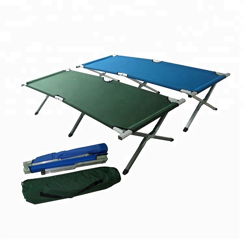 Durable Steel or Aluminum Military Folding Camping Bed