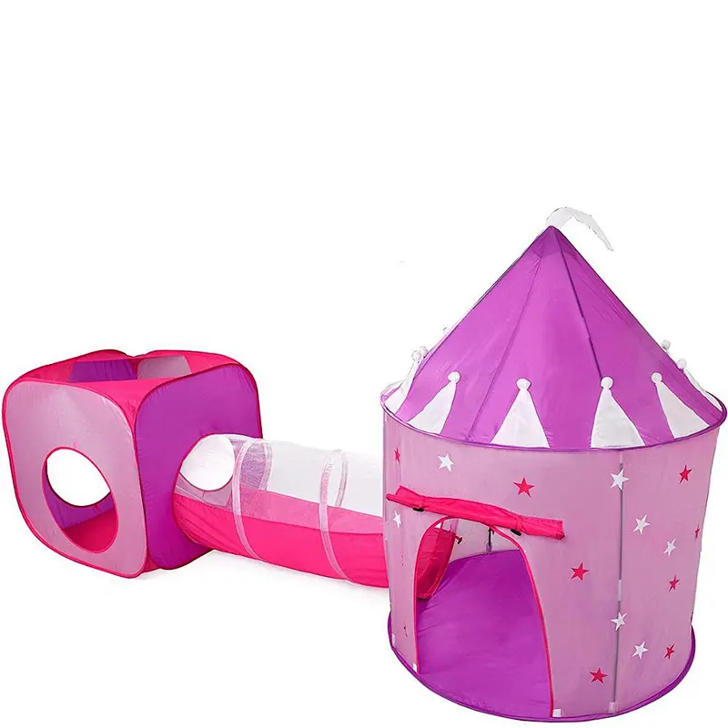 Kids Tent Features Glow in The Dark Stars - Portable Kids Play Tent - Kids Pop Up Tent Foldable into a carrying bag