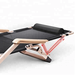 Outdoor folding sun lounge chairs portable beach chaise lounge chair folding recliner chair