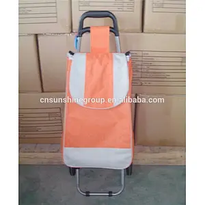 Manufacture cheap shopping luggage bag ,folding trolley bags