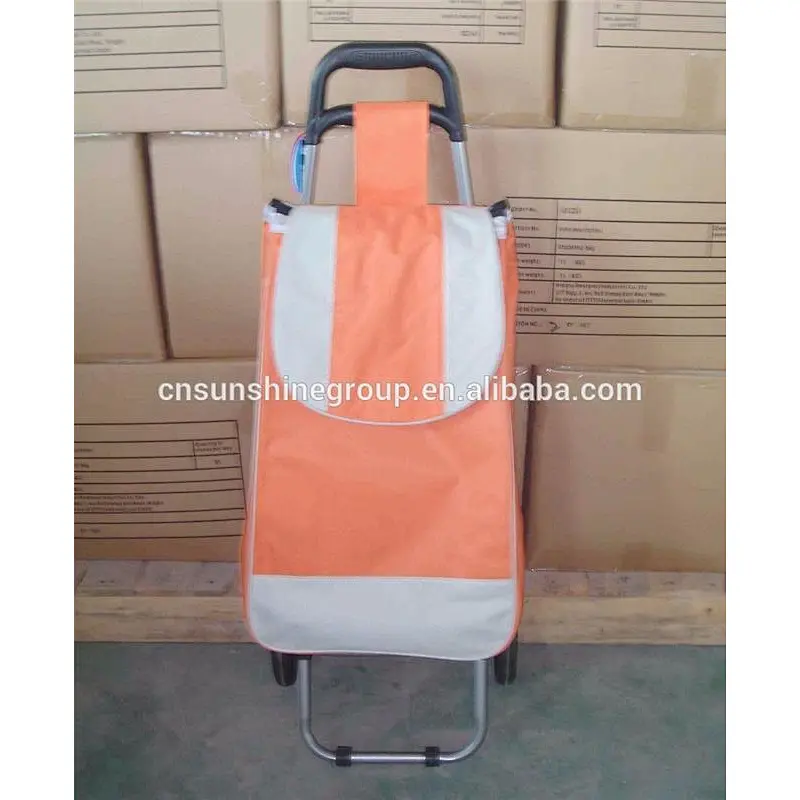 Manufacture cheap shopping luggage bag ,folding trolley bags