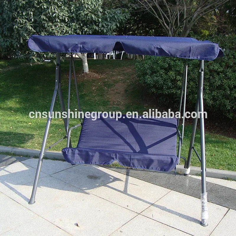 Deluxe oxford air double seat living room swing chair