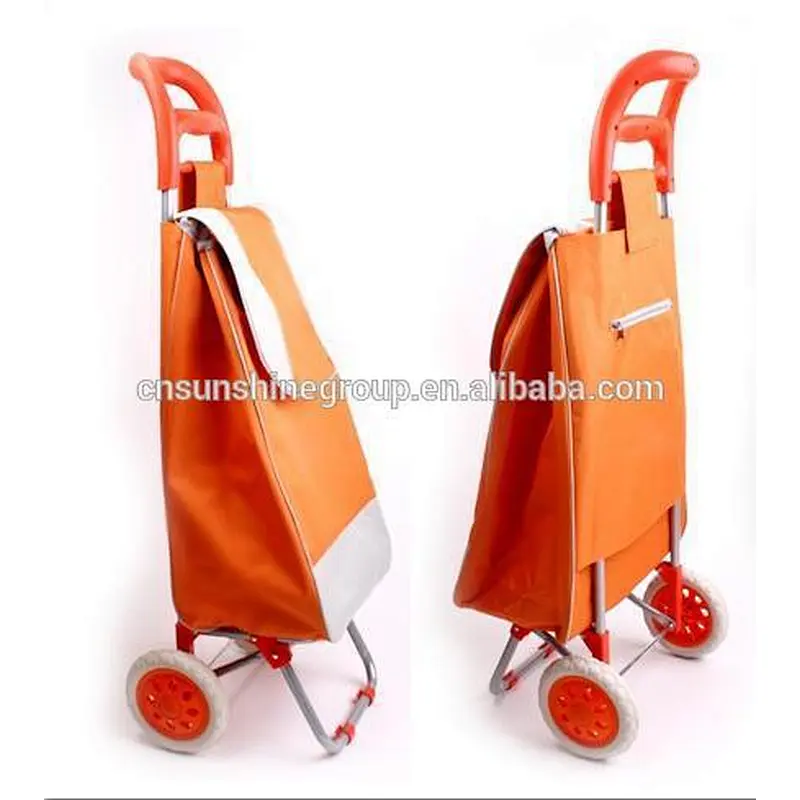 Manufacture cheap shopping luggage bag ,folding trolley bags