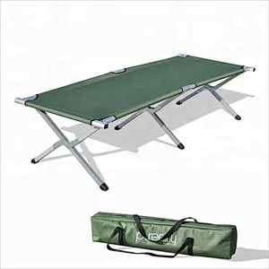 Cheap Folding Army Cot With 600D carrying bag Foldable aluminum stretcher army bed