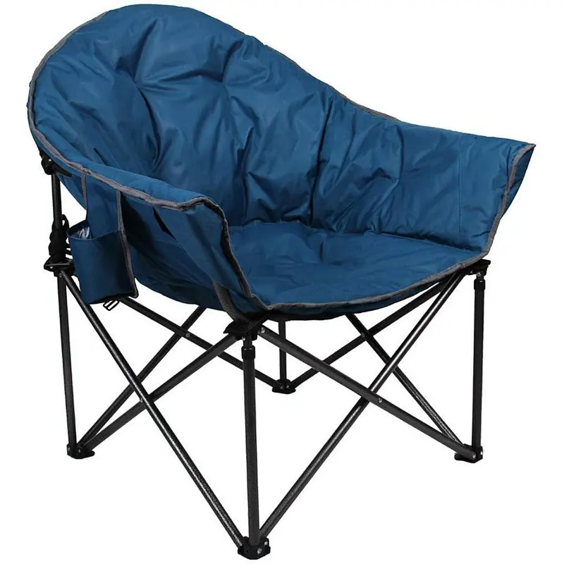 Reclining Folding Oversized Cup Holder Camping Hiking Moon Saucer Chair