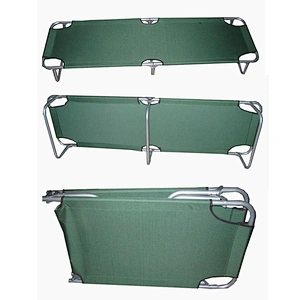 Cheap metal simple design cot folding portable bed
