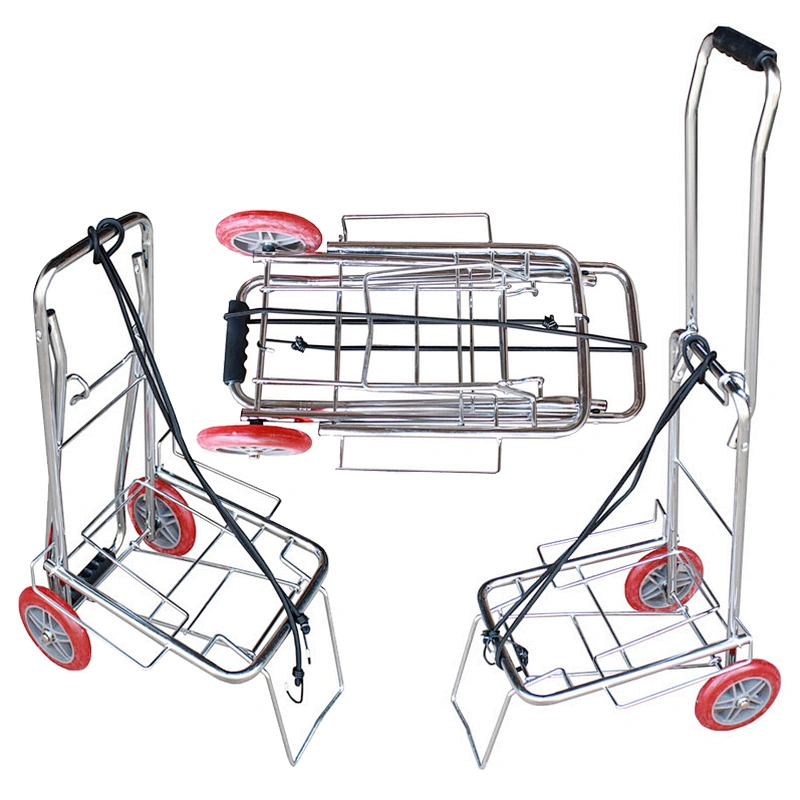 Foldable Compact Multi Purpose Luggage Trolley Cart Flip out Support with Steel