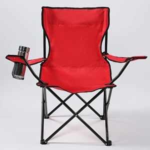 Folding Outdoor Chair Fabric with Carrying Bag and Armrest Camping Chair Fabric PE coating Supplier