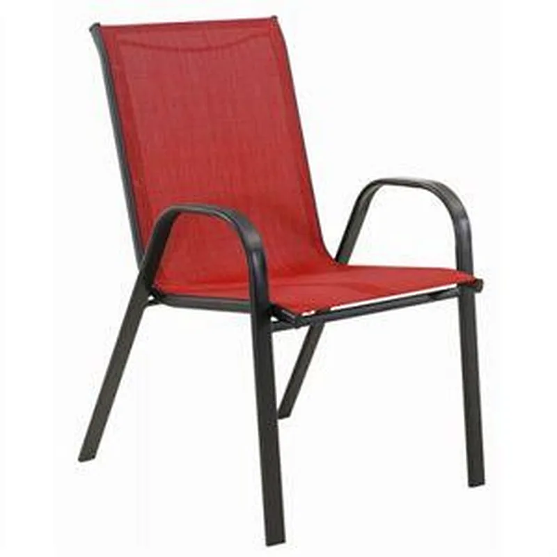 Supergroup teslin patio used metal outdoor stacking banquet chair