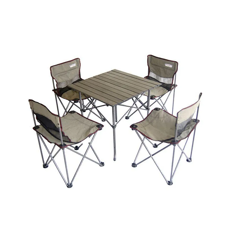Foldable folding camping chair and table in carry bag for outdoor
