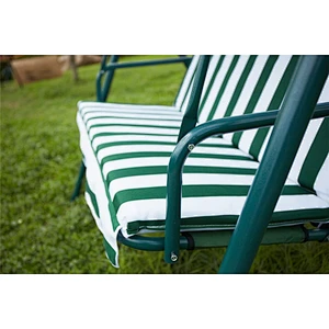 Garden 3 Seaters Outdoor Hanging Chair  Metal Adult  Lounger Swing Chair With Canopy