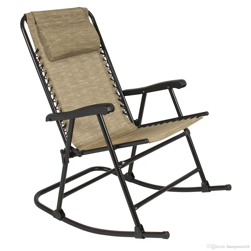 Hot Sale Outdoor Garden Chair Modern Sling Fabric Rocking Chair