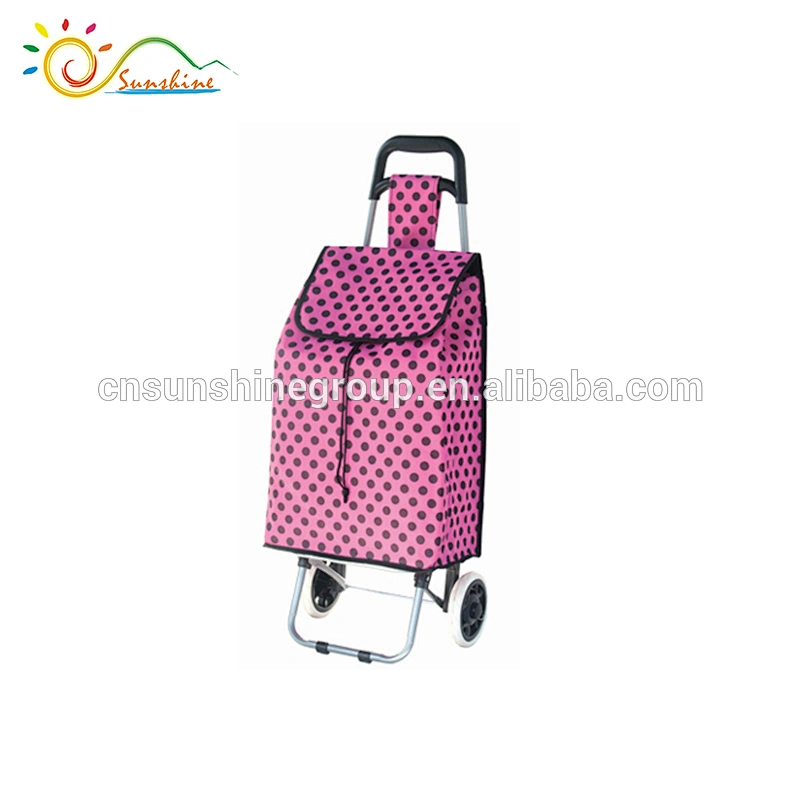 Fantastic adjustable supermarket push shopping trolley push cart for women