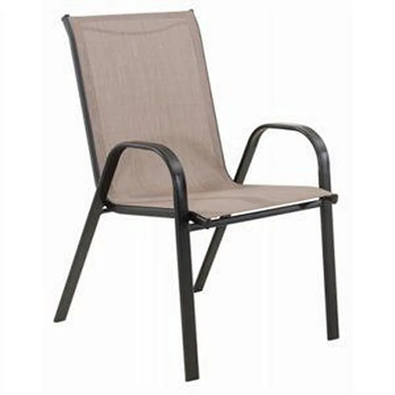 Supergroup teslin patio used metal outdoor stacking banquet chair