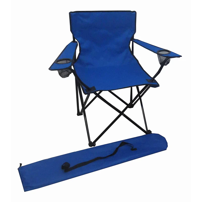 Wholesale Outdoor Foldable Hiking Chair Pocket Fishing Steel Tube Chair Folding Beach Chair
