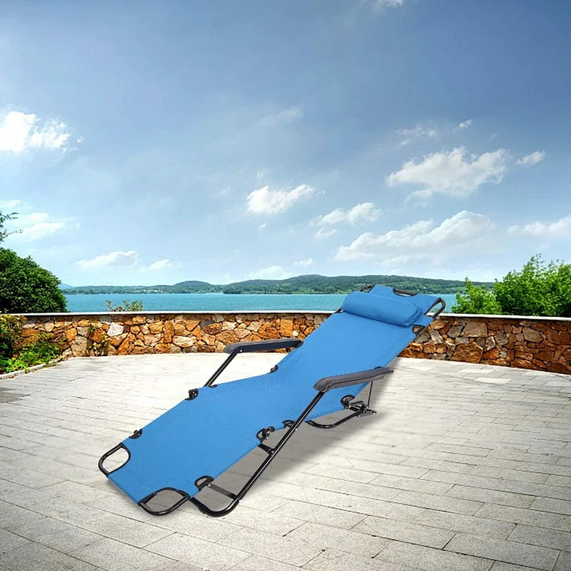 Folding outdoor garden bench chair foldable zero gravity lounger chair