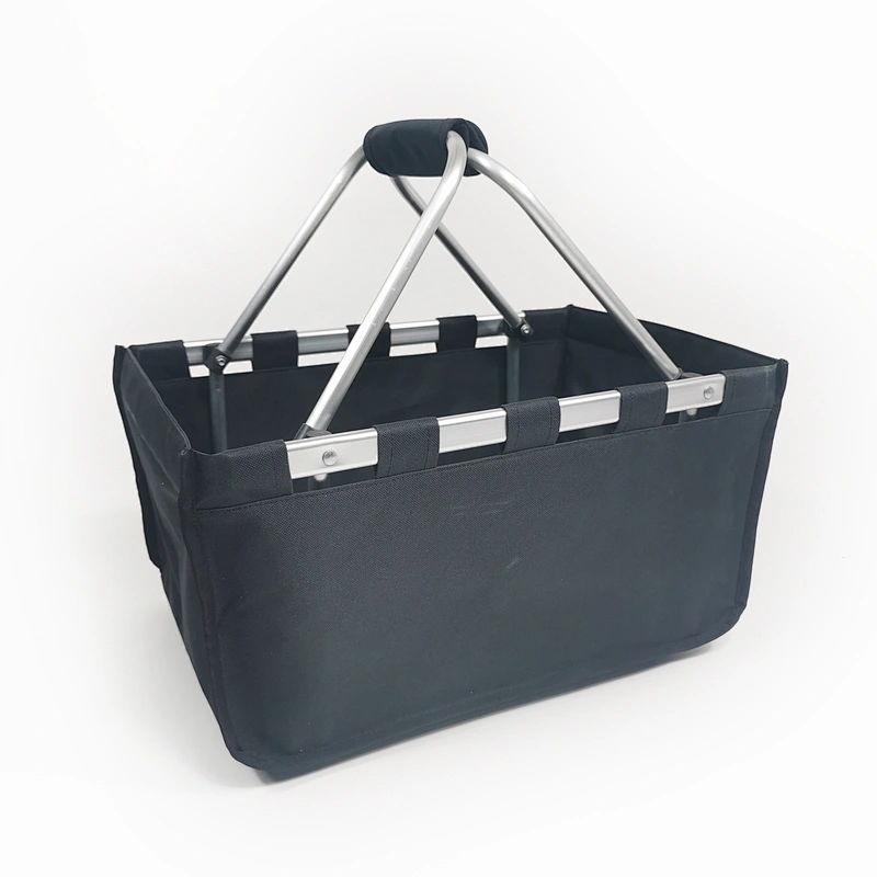 Supergroup Wholesale Fashionable supermarket Custom Morden Rolling collapsable aluminum Shopping Basket