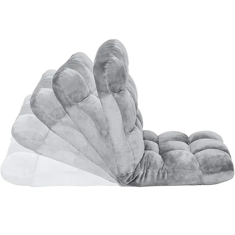 Oversized Cushioned Recliner Adjustable Soft-Brushed Polyester Cord Five-Position Multiangle Floor Chair