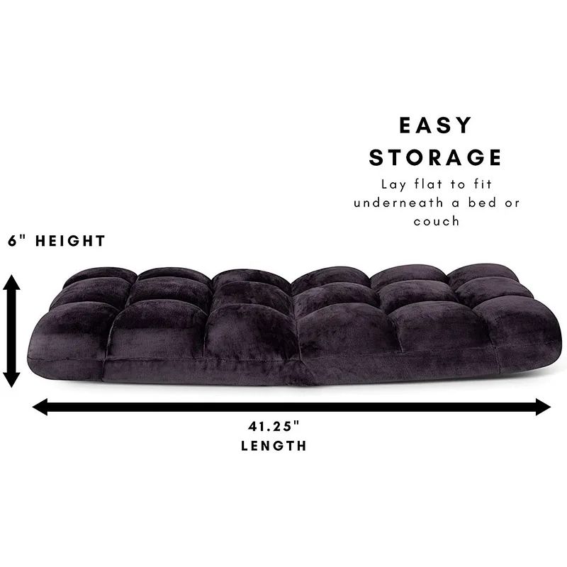 factory price Folding Floor Bed relaxing Chair adjustable for video-games floor lounge Cushioned Recliner chair