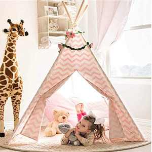 Wholesale Cotton Camping Canvas Wall House Indoor Play Kid Teepee Tent