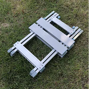 Folding Table Portable Aluminum Table with four folding aluminum chair for Camping, Beach, Backyards, Party and Picnic