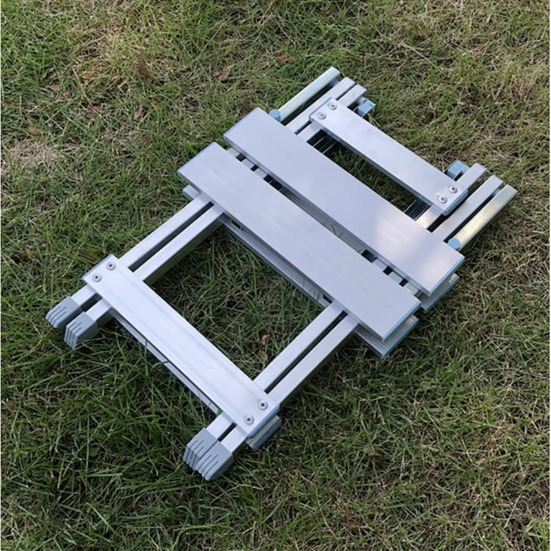 Folding Table Portable Aluminum Table with four folding aluminum chair for Camping, Beach, Backyards, Party and Picnic