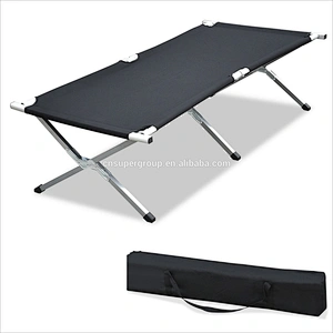 Manufacture Folding camp bed Portable Bed Antique metal/Iron Folding Bed