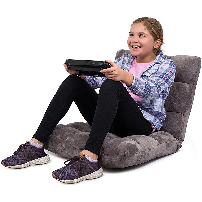 high quality Folding Floor Bed Lazy Chair adjustable  modern style floor lounge Cushioned Recliner chair