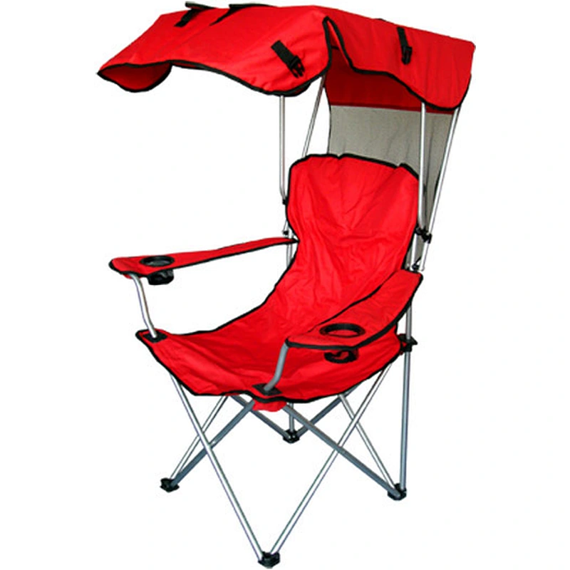 2019hot-sale high quality convenient to carry Outdoor steel beach  folding chair with umbrella