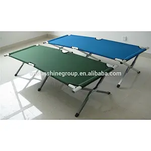 Folding aluminum stretcher military camping bed with 600D carrying bag