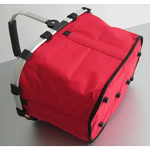 Aluminium frame foldable cloth picnic shopping basket